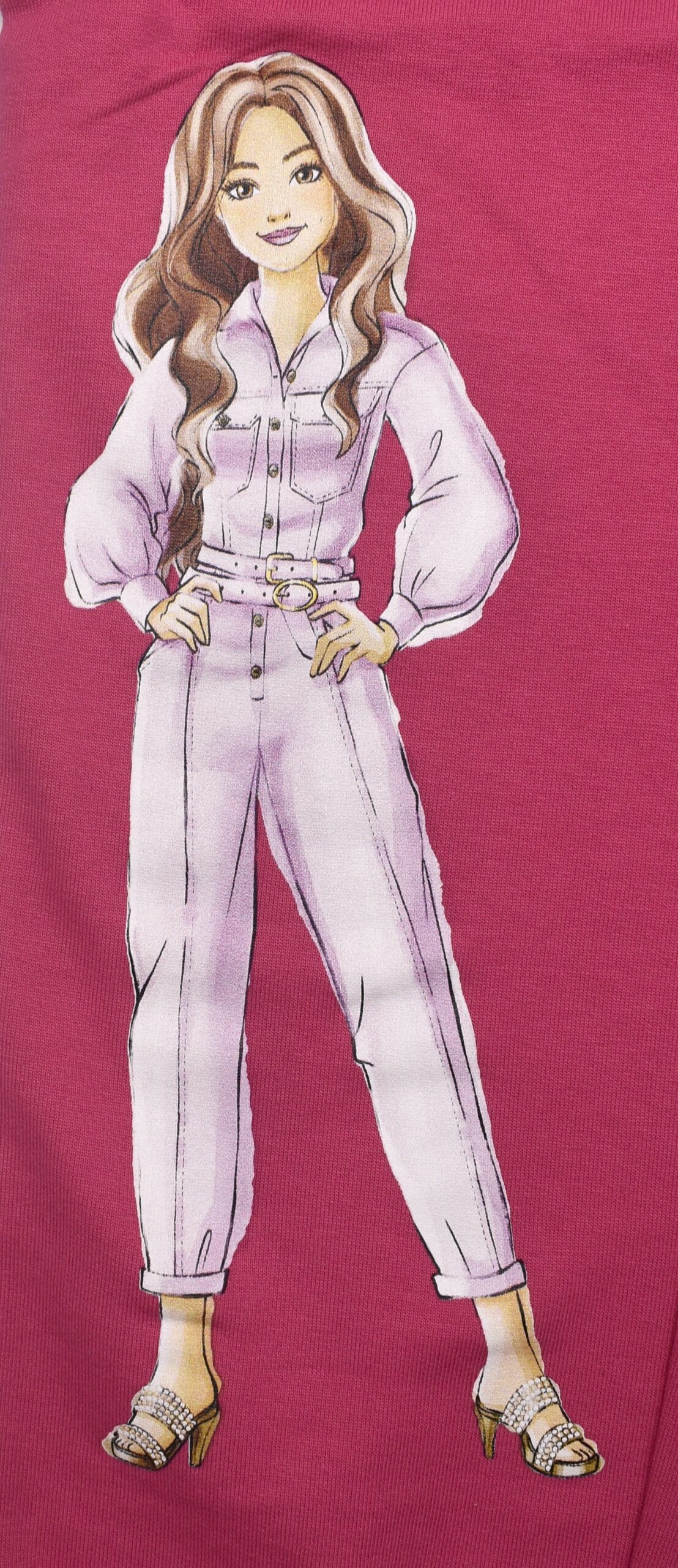 Barbie Attractive Pink Jogger for Girls (Ages 3–8 Years) - Image 3