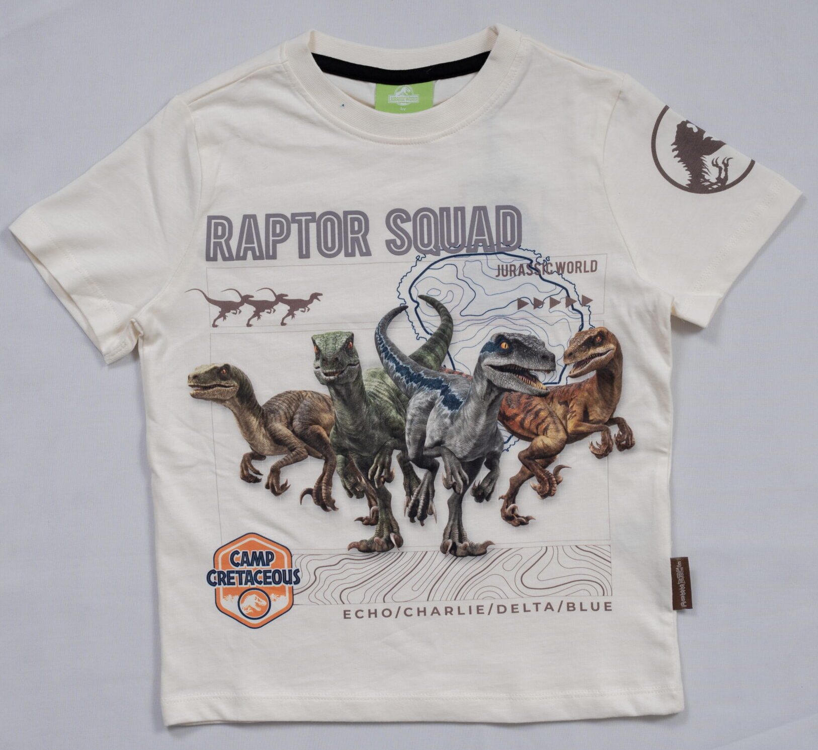 Jurassic World Bright Peach Raptors Tee for Boys (3–8 Years) - Image 2