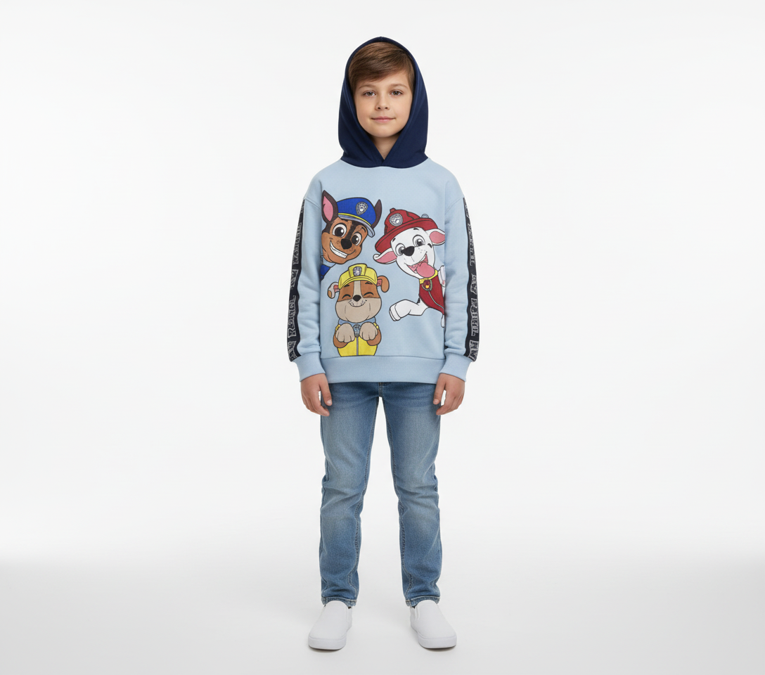 Paw Patrol Sky Blue Cotton Hoodie