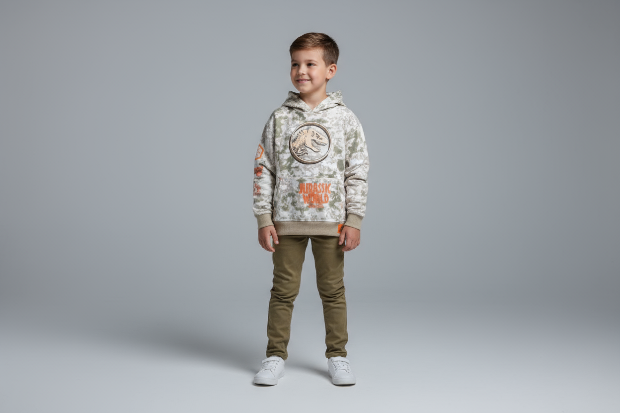 Jurassic World Camo Print Cotton Hoodie