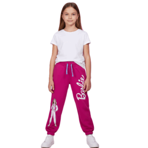Barbie Attractive Pink Jogger for Girls (Ages 3–8 Years)