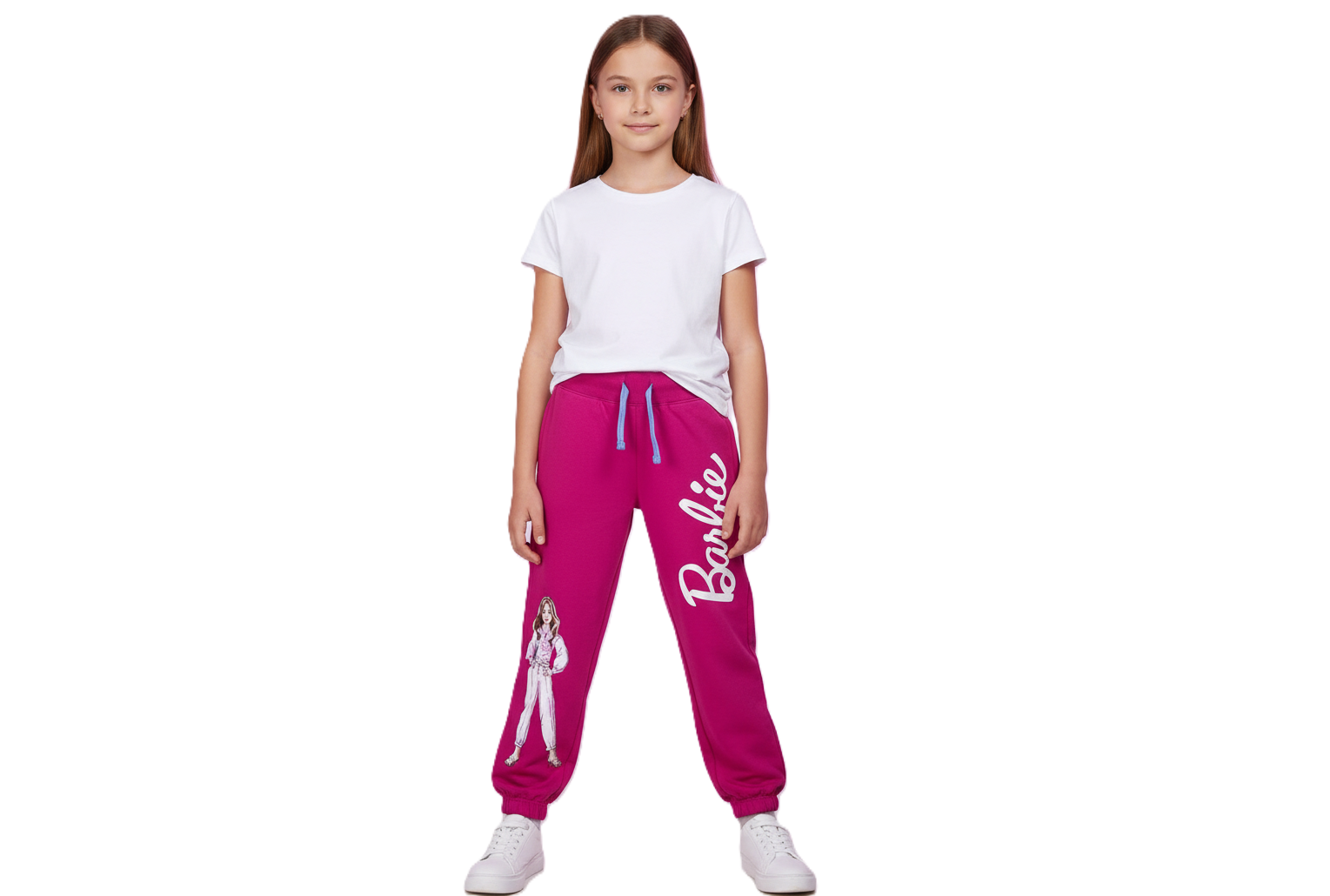 Barbie Attractive Pink Jogger for Girls (Ages 3–8 Years)