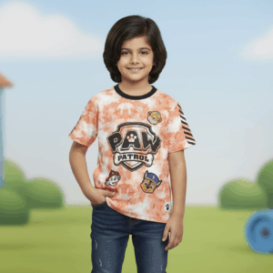Paw Patrol Bright Red Printed Tee – Boys (3–8 Years)