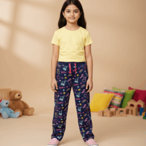 Peppa Pig All-Over Printed Navy Jogger for Girls (3-8 Years)