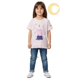 Peppa Pig Bright Pink Short-Sleeve Tee (3–8 Years)